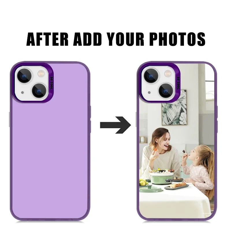 Coque de téléphone personnalisée pour iPhone 16 15 14 Plus 12 13 11 15 Pro MAX XR XS X 7 8 SE, Design de couverture, Photo, nom, Photo