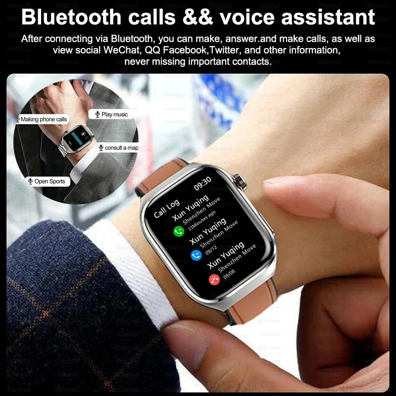 2025 nouvelle montre intelligente ECG femmes BT appel fréquence cardiaque lipides sanguins acide uricique moniteur de santé montres AI voix 650mAh sport Smartwatch