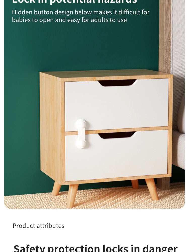 Serrure de sécurité multifonctionnelle pour bébé, armoires, chambres, proximité des wers, serrure de protection anti-piège, serrure de sécurité pour bébé, 10 pièces
