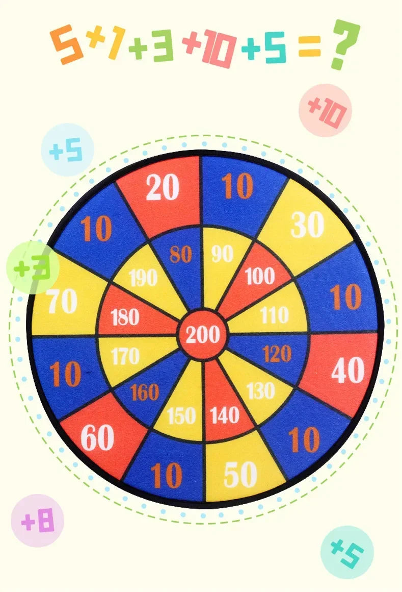 Jeu de fléchettes Montessori pour enfants, jouet pour bébé, balle collante, sports d'intérieur et d'extérieur
