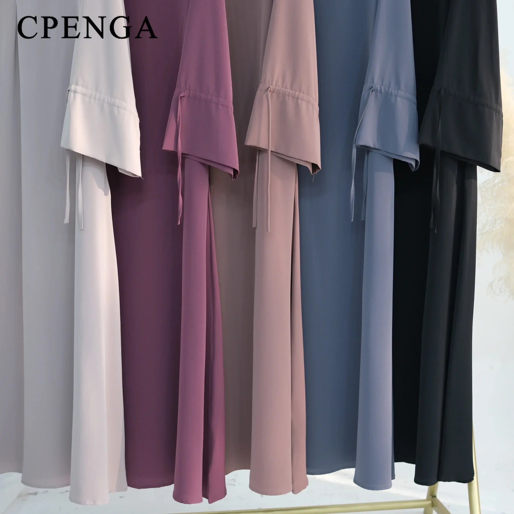 Abaya-Robe de Couleur Unie pour Femme Musulmane, Vêtement d'Église Islamique, Élégant, à la Mode, pour Ramadan Arabe, Dubaï, Turquie, 2025