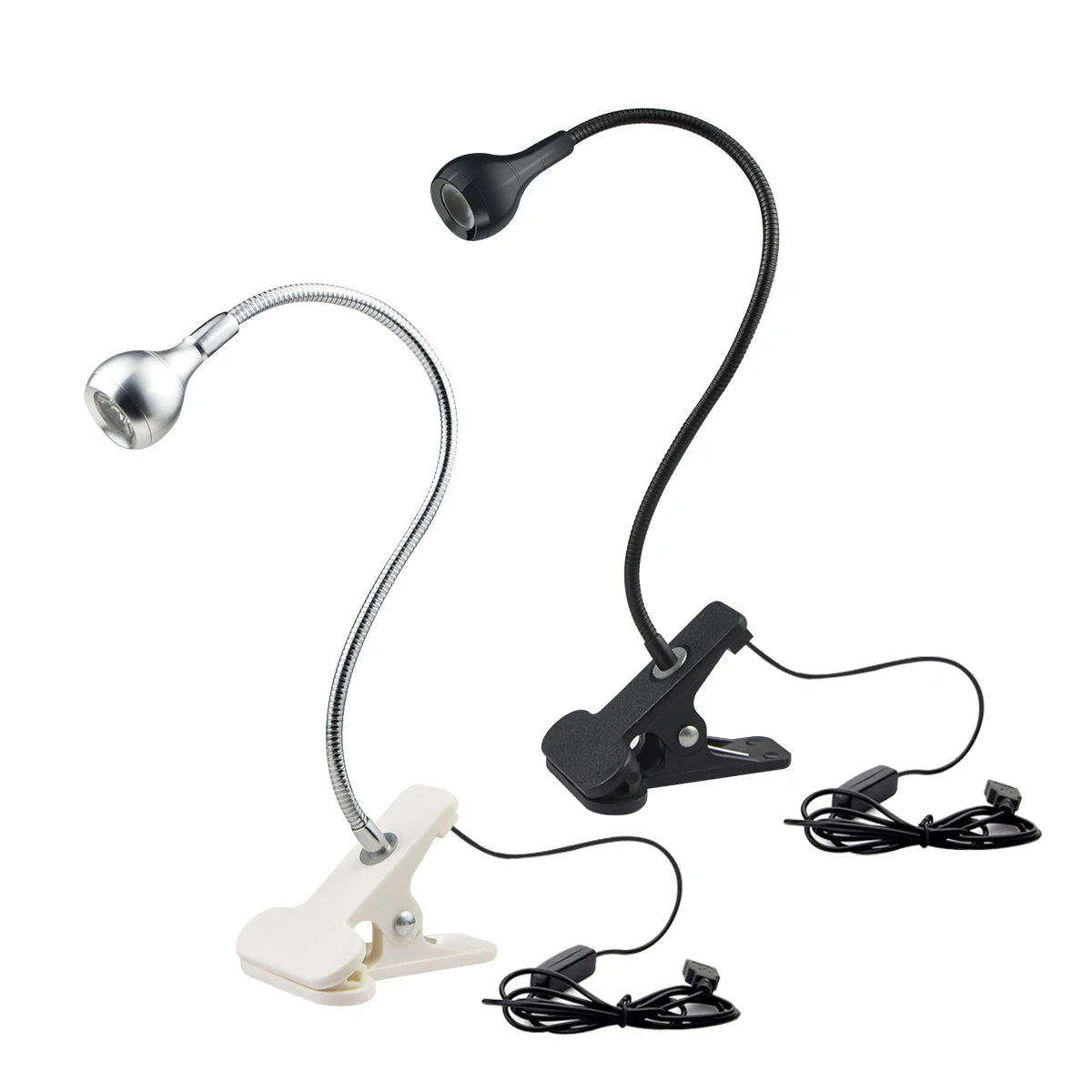 Lampe de bureau à clipser LED 360 ° Table de lecture à col de cygne Flexible, lumière de lecture pour étude, soins des yeux, pince USB, livres, éclairage nocturne