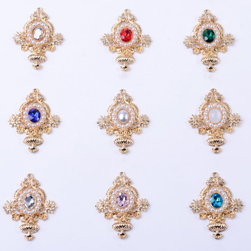 Accessoires de bijoux en alliage de diamant, pendentif de personnalité de mode, accessoires de cheveux de bricolage, matériel de boucles d'oreilles