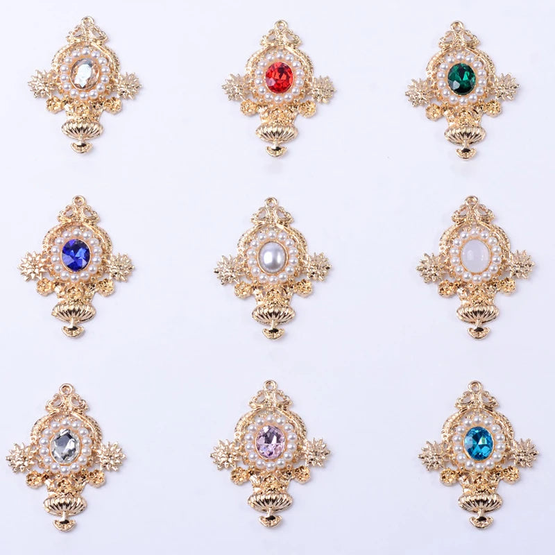 Accessoires de bijoux en alliage de diamant, pendentif de personnalité de mode, accessoires de cheveux de bricolage, matériel de boucles d'oreilles