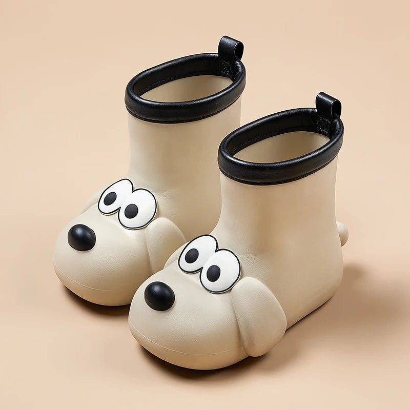 Chaussures de pluie pour chiots, bottes de pluie antidérapantes pour garçons et bébés, modèle féminin, couvre-chaussures en caoutchouc imperméable pour filles