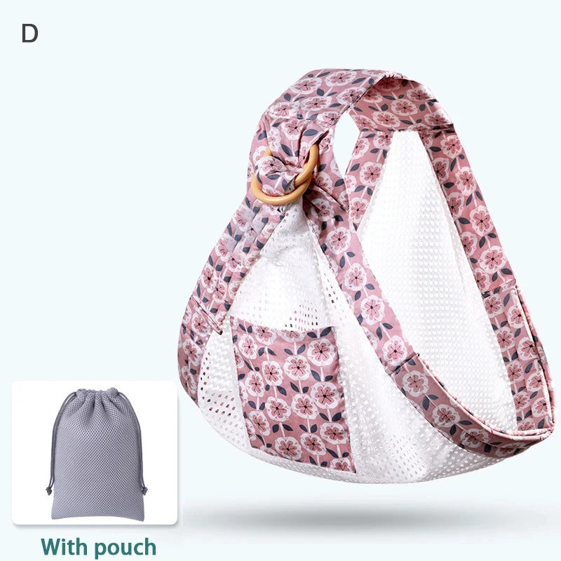 Enveloppement pour bébé, écharpe pour nouveau-né, double usage, couverture d'allaitement pour nourrissons, tissu en maille, porte-allaitement jusqu'à 130 lb (0-36M)