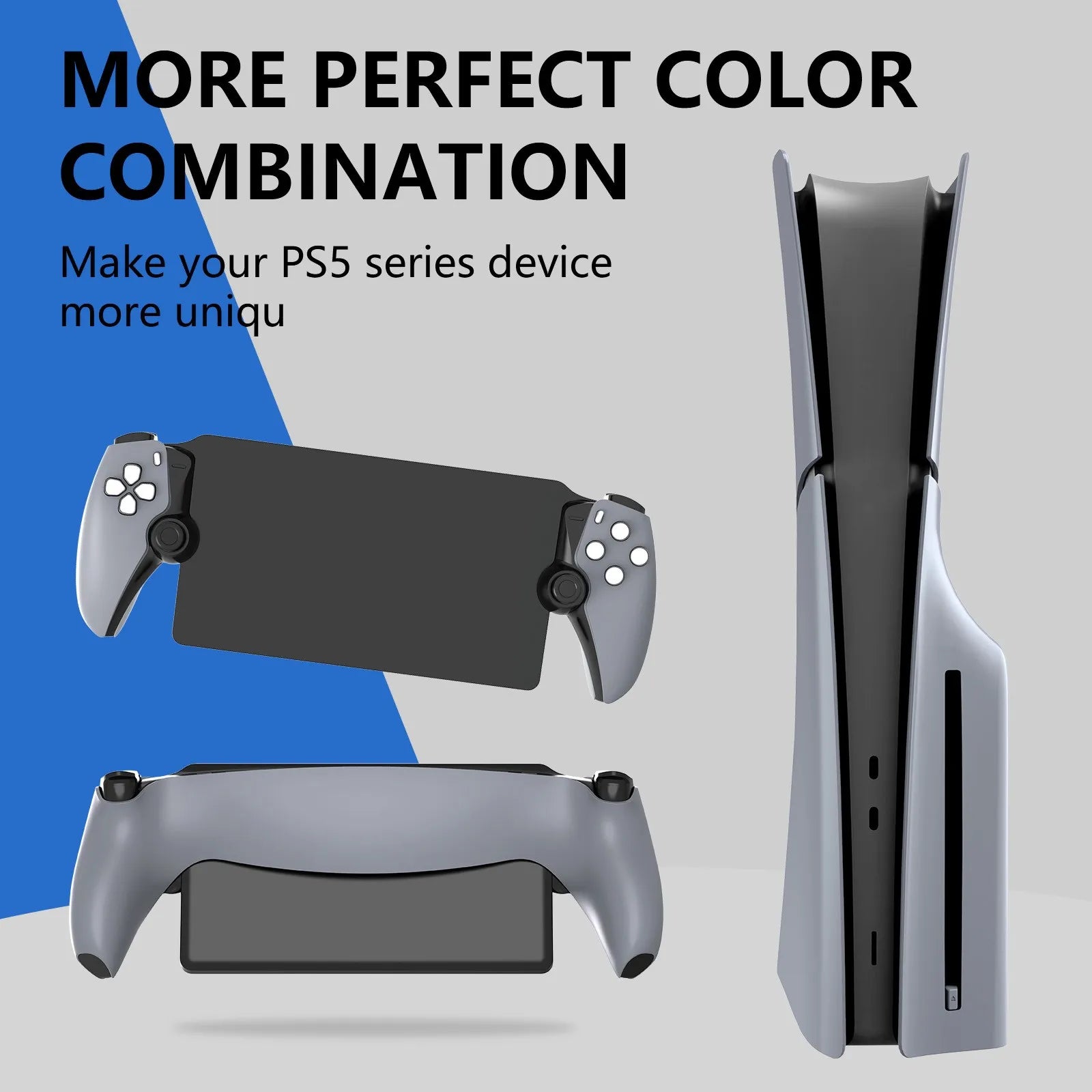 Coque de remplacement pour 30e anniversaire, boîtier de portail PlayStation gris, accessoire Premium PS, plaque de couverture complète pour portail PS5