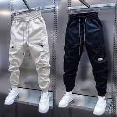 Men's breathable harem pants, men's clothing, 2024 new men's casual pants, straight leg pants