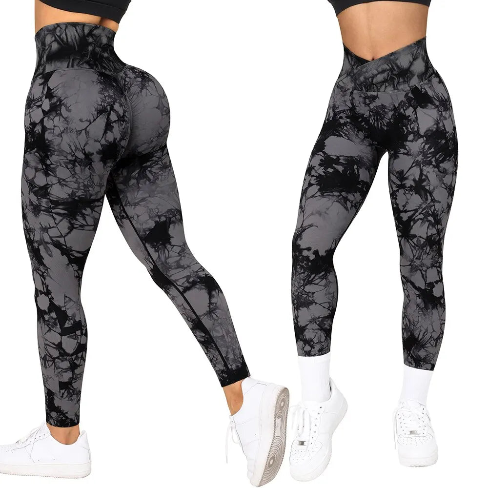 Aught Dye-Legging de fitness push-up pour femme, pantalon de sport d'entraînement, tenue féminine Scrunch Butt, legging de gym sans couture