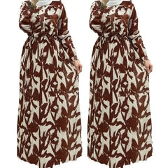 Muslim abaya with buttons for women, printed Eid dresses, jalabiyah, Ramadan, Morocco, kaftan, long Arabic dress, Dubai, educational Islam