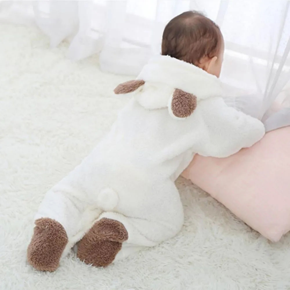 Nouveau-né bébé barboteuses hiver chaud polaire Bebe garçons fille Costume infantile filles vêtements Animal ensemble bébé combinaisons tenue de noël