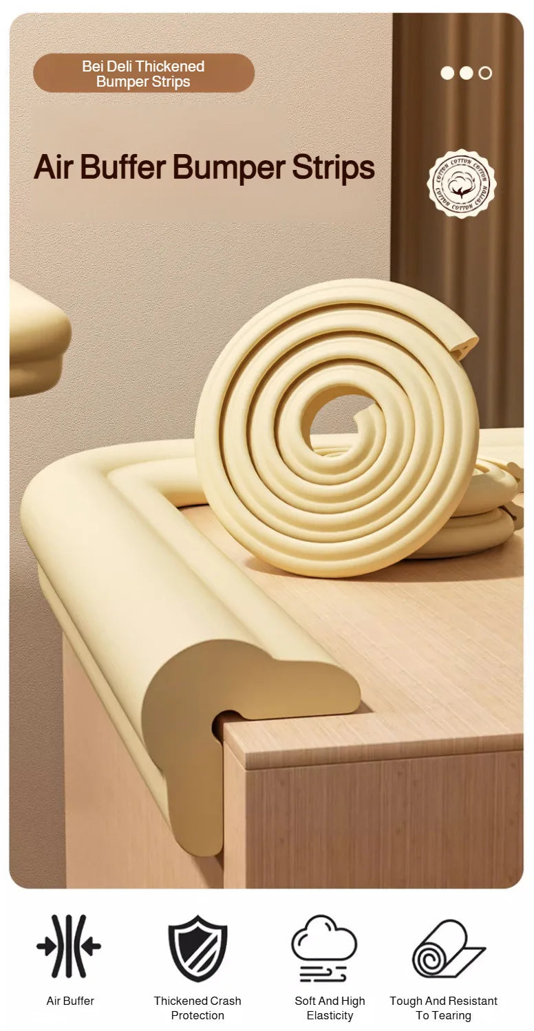 Corner Edge Protection Bumper, Baby Safety Corner Protector, Children's Furniture Corner Strip, Anti-Collision Foam Protection