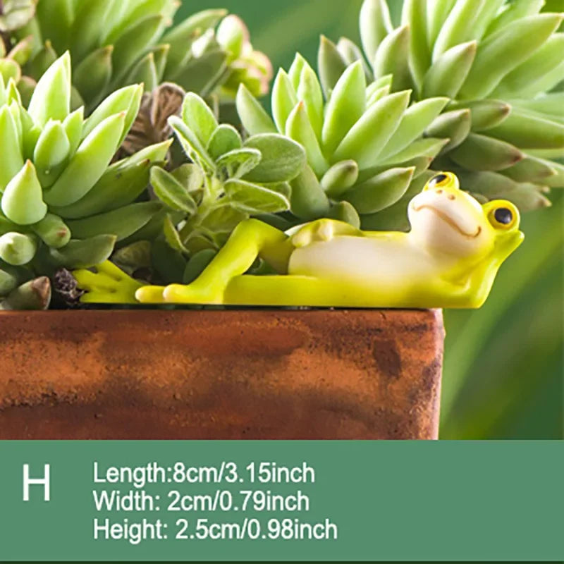 Simulation de fée de grenouille animale, Mini ornement en résine, décoration de jardin, Figurines miniatures, Micro paysage, Terrarium, cadeau artisanal