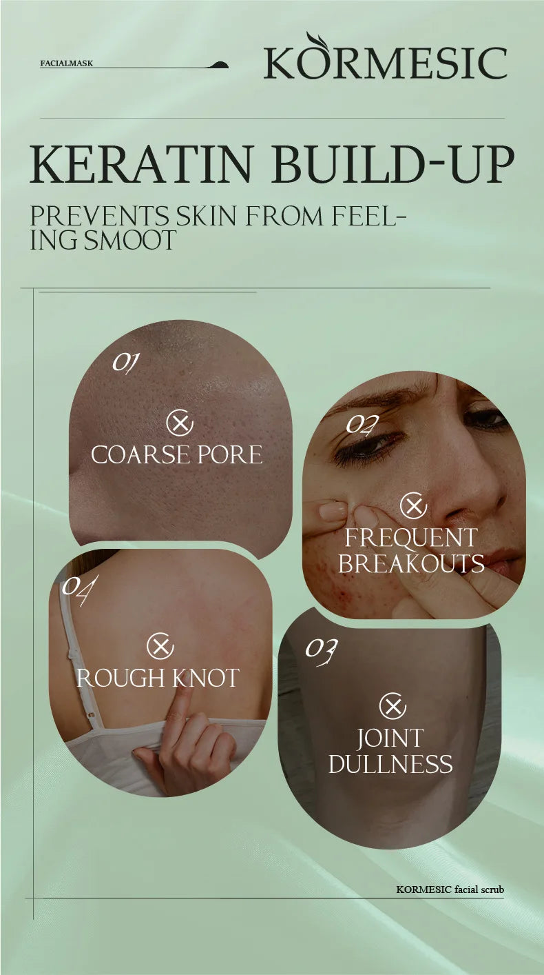 KORMESIC – gommage du visage à l'avocat, crème pour le corps, Lotion hydratante, nettoyage en profondeur, Anti-rides, exfoliant, soins pour la peau
