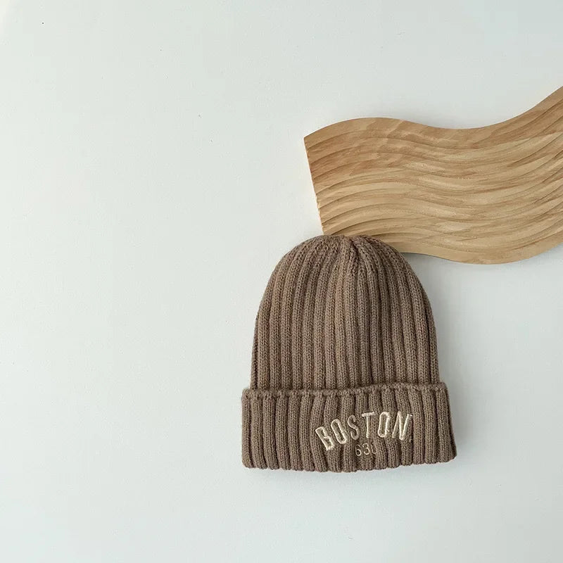 Chapeau de Protection en Laine pour Bébé, Épais et Chaud, Version Coréenne, Cadeau d'Hiver pour Enfant
