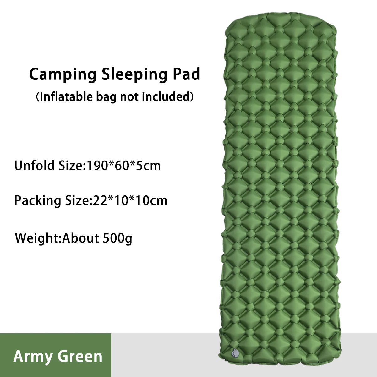 Matelas gonflable de camping pliant, lit de camp, matelas de couchage, couverture de pique-nique, polymères d'air de voyage, équipement de camping