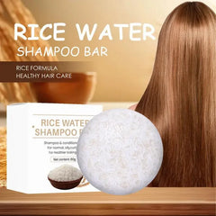 Shampoing au riz biologique, barre de savon, savon revitalisant sans huile, protéines d'eau de riz, nourrissant, Anti-perte, pour la croissance des cheveux