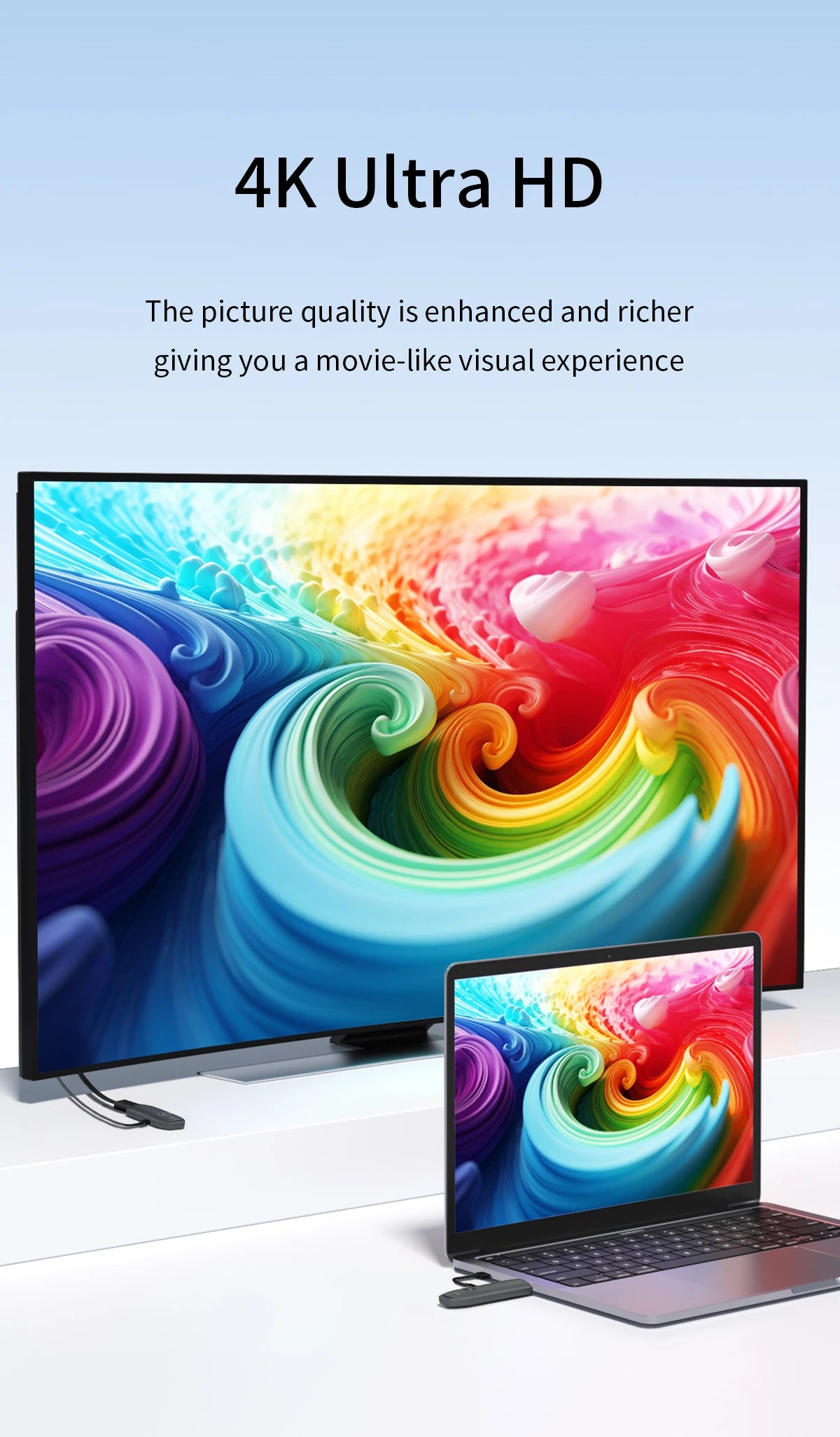 Émetteur et récepteur HDMI sans fil, entrée de décodage 4K, sortie 4K @ 30Hz, Plug & Play à latence ultra-faible pour les jeux, le cinéma maison