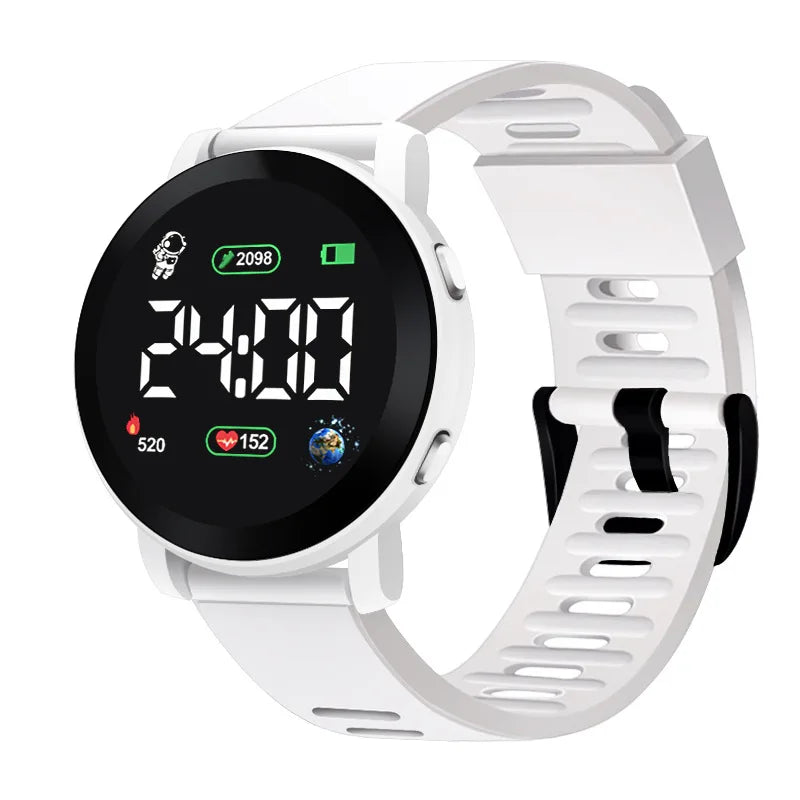 Ensemble de montres électroniques pour enfants, ensemble d'horloge numérique de Sport pour enfants, bracelet en Silicone, affichage LED, montre-bracelet pour filles et garçons