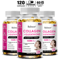 Capsules de vitamines au collagène pour cheveux, peau et N64., supplément de collagène de qualité supérieure