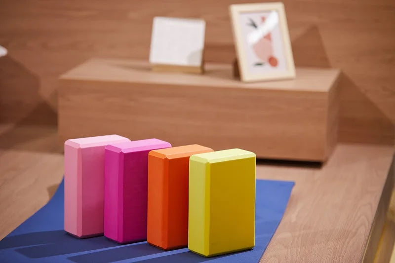 Blocs de Yoga haute densité 1 pièce, briques de Fitness d'entraînement en mousse EVA, blocs de gymnastique antidérapants à poignée extensible Pilates, gymnastique