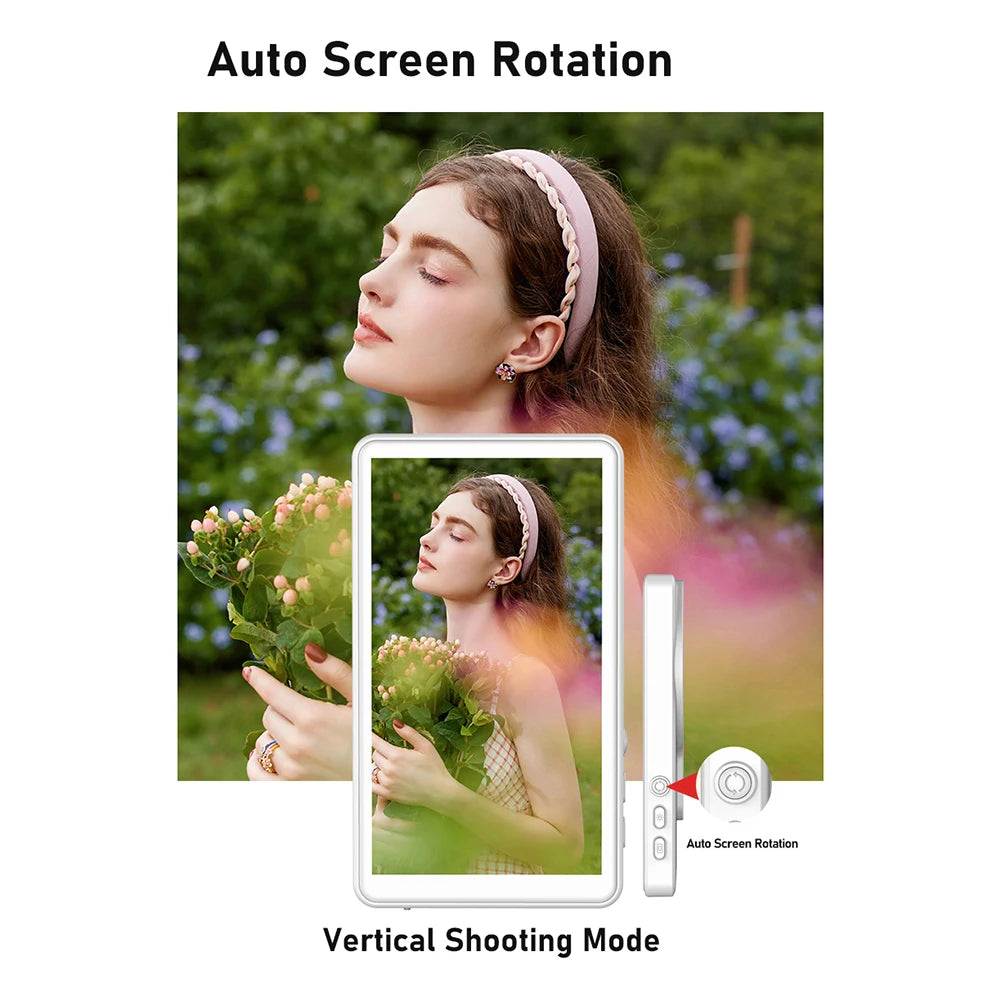 Smartphone moniteur magnétique écran projecteur téléphone caméra arrière Selfie pour Vlog enregistrement vidéo en direct pour Android iPhone