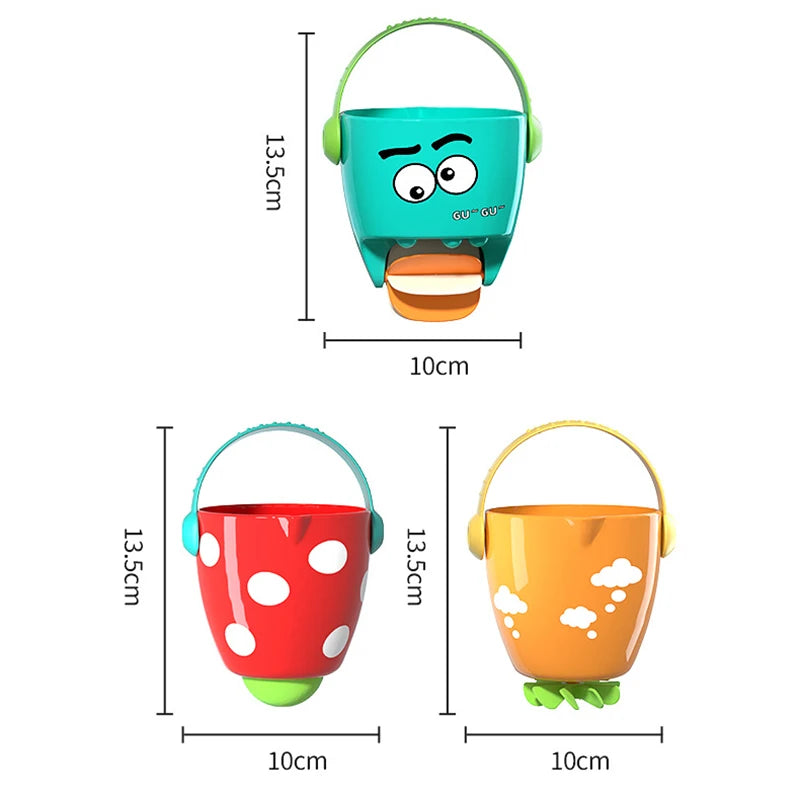 Jouets de bain de douche de bébé, baignoire de bébé, mini jouets de plage étanches E27, jeu de douche d'arrosage, cadeaux de normalisation de l'eau pour les tout-petits