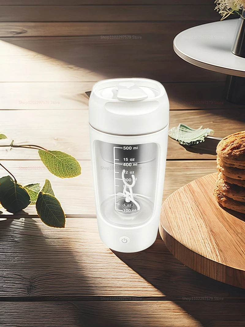 Bouteille de crème vibrante automatique portative électrique d'usb de 500ml, tasse vibrante Rechargeable tasse de mélange de poudre de protéines de forme physique de sport