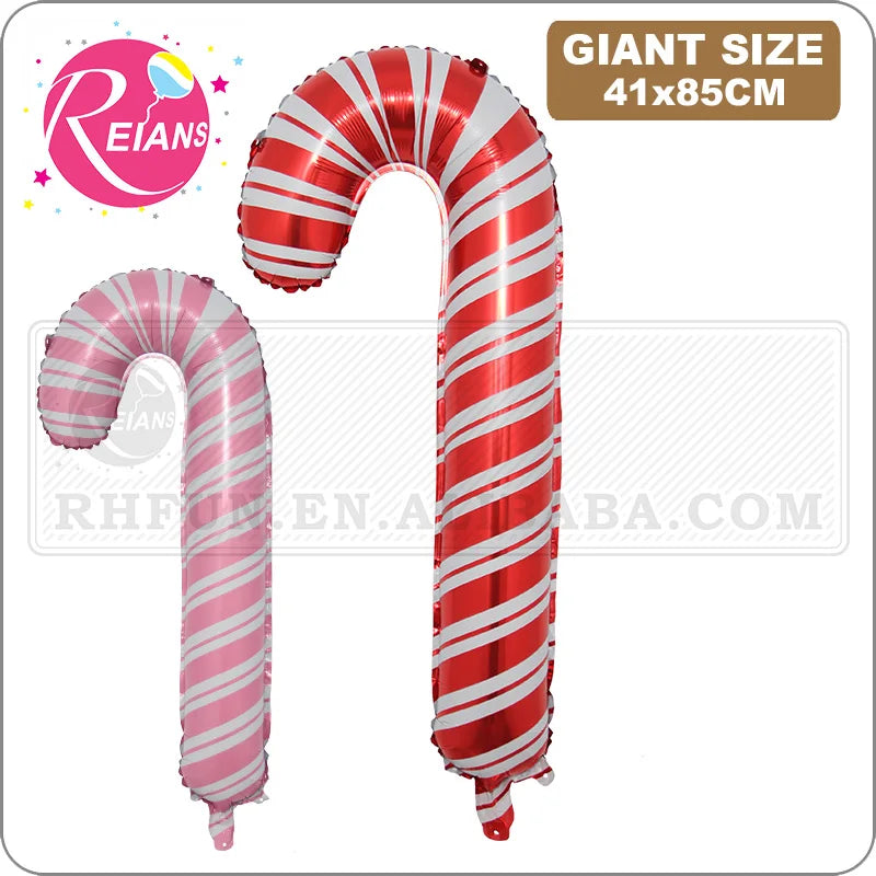 Christmas decoration supplies: Santa Claus, walking sticks, balloons, outdoor candy canes, Christmas party decor, suppliers