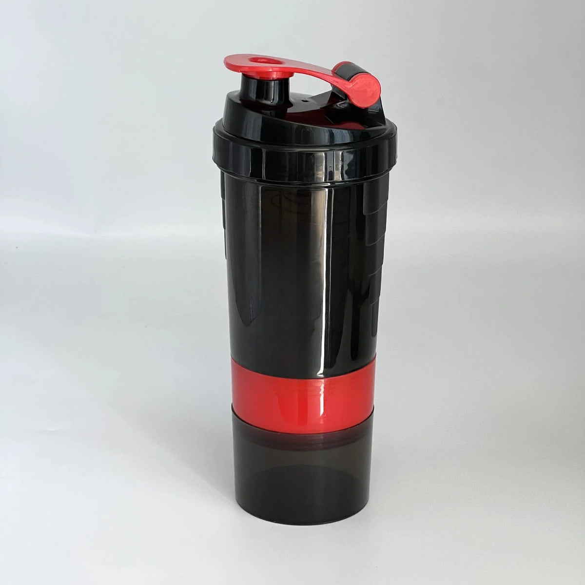 Bouteille de protéines Shaker à 3 couches, tasse à secouer la poudre, bouteille d'eau, tasse de mélange en plastique, bouteille d'exercice de musculation