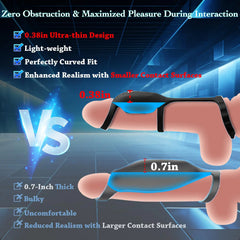 HESEKS sex toys for men, penis ring, testicle vibrator, ejaculation delay, penis enlargement, intimate adult products for men and couples
