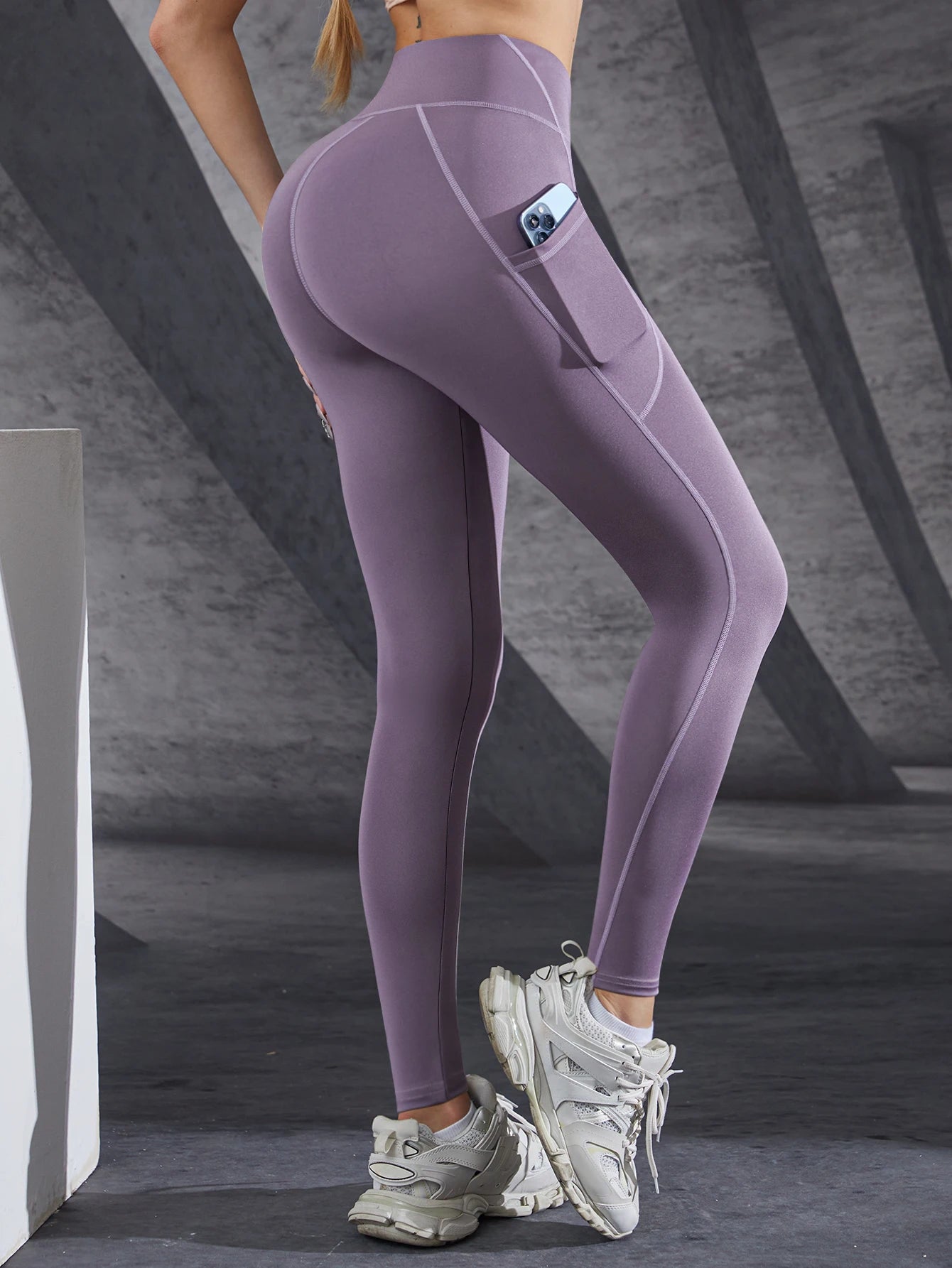 Leggings taille haute pour femmes, pantalons de Yoga extensibles, collants avec poches, Push Up, Fitness, course à pied, vêtements de sport, pantalons de couleur unie, nouvelle collection