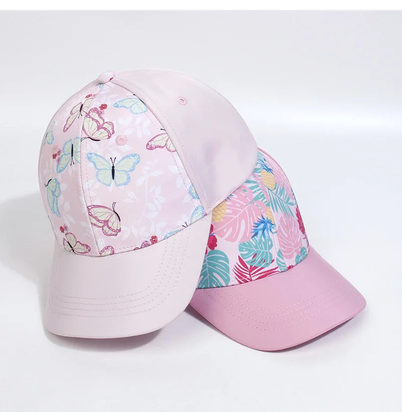 Casquettes de Baseball pour mère et enfant, accessoires d'été pour filles, chapeau de soleil, sport, voyage, pour enfants, réglable 53/56cm