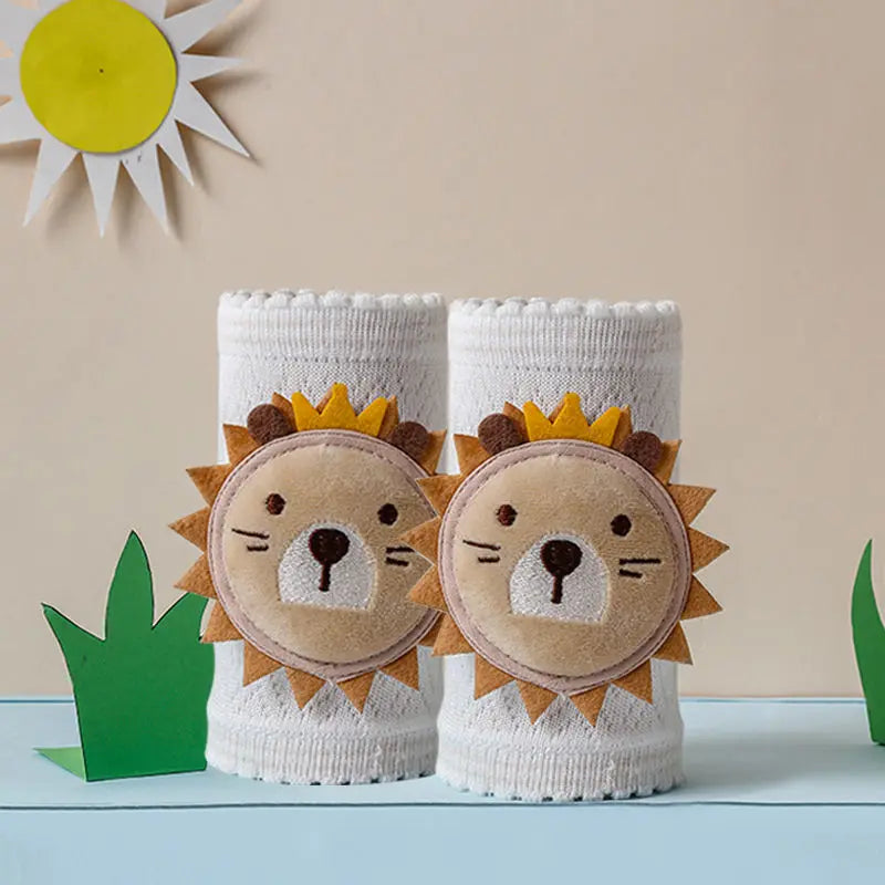 Bee Lion coton fraise jambières nourrissons genou soutien bébé genouillères enfants genou protecteur ramper coude coussin