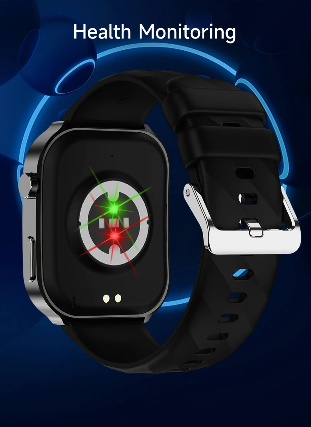 Nouveau montre intelligente pour hommes U13 écran carré de 2.1 pouces résolution 320*386 surveillance de la fréquence cardiaque et de la pression artérielle 2024 montre intelligente