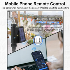 Tuya Wifi Smart Watering Timer, Solar Powered Drip Irrigation System, Built-in Water Flow Recorder, Water Controller