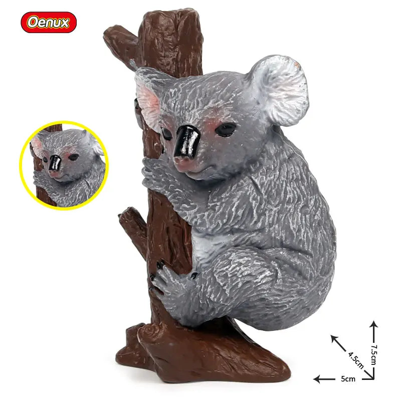 Classic Australian Wild Animals Kangaroos Koala Platypus Tasmanian Devil Echidna Cassowary Model Figurine Toy Child Gift