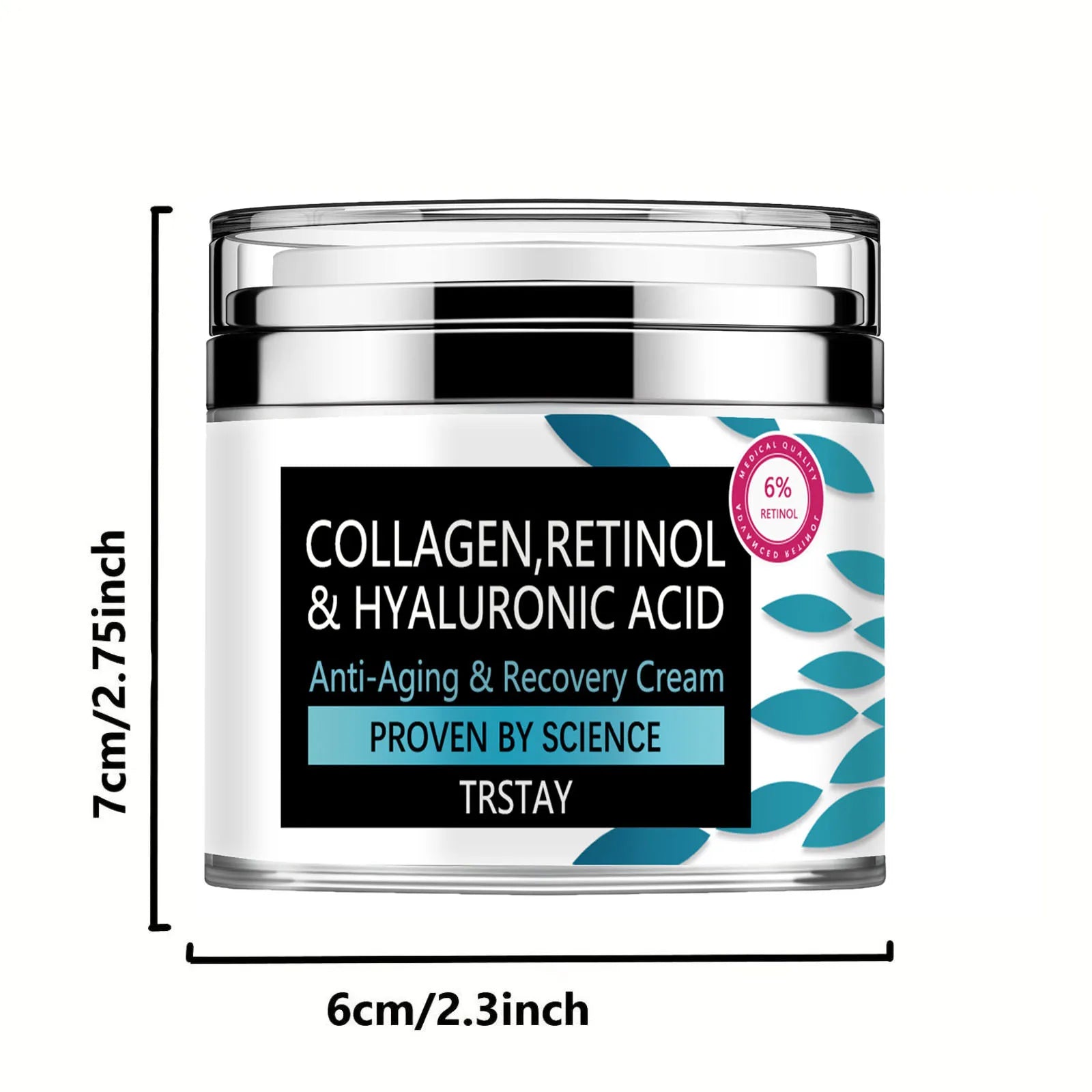 Crème au collagène pour le visage au rétinol et à l'acide hyaluronique