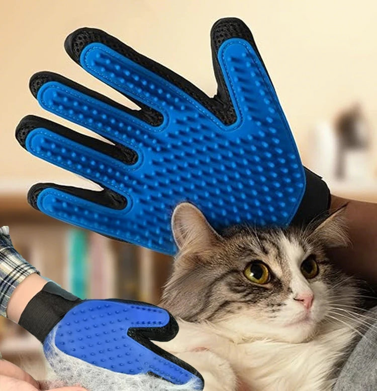 Gants de toilettage pour animaux de compagnie, brosse à cheveux et peigne pour chats, gants pour baigner, nettoyage des chiens, épilation pour chiens, accessoires d'utilisation d'animaux