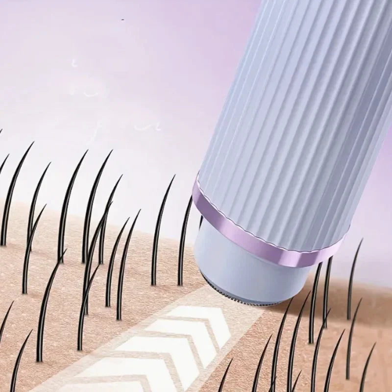 Rasoir électrique pour femmes, rasoir étanche pour cheveux humides et secs, Double tête 2 en 1, double Bikini, tondeuse à cheveux, tête détachable