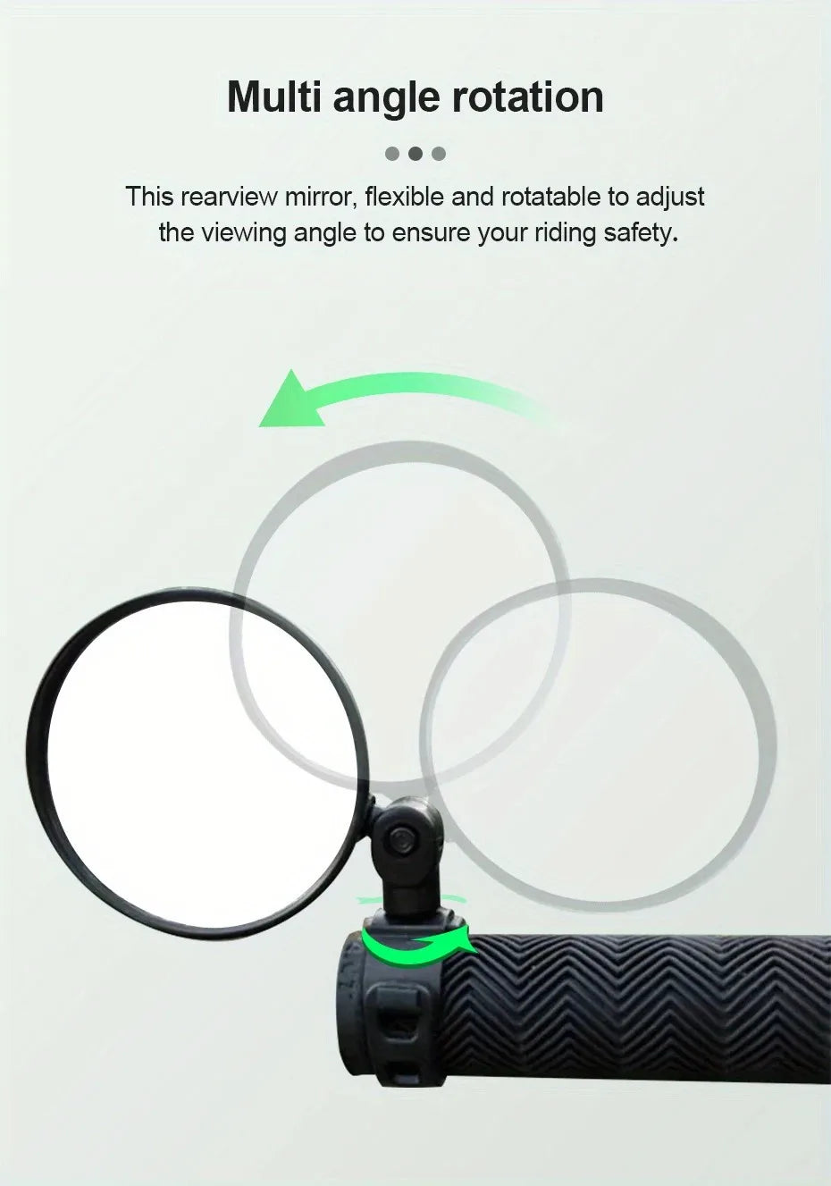 Side mirror for motorcycles, for safety view, turning left and right, Mini adjustable rearview mirror for cars