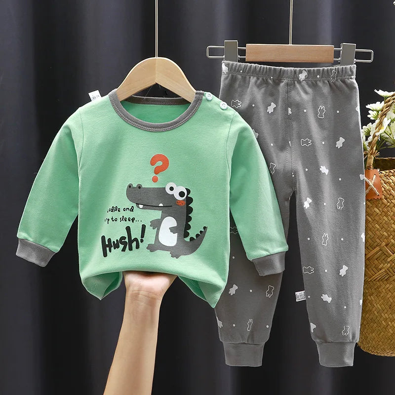 Vêtements pour enfants ensembles pour enfants vêtements pour enfants garçons filles coton automne hiver vêtements pantalons vêtements de nuit sous-vêtements