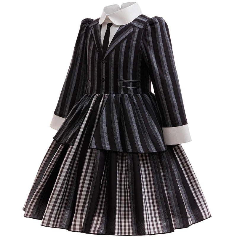 Robe de princesse pour filles, uniforme d'université élégant, costume de cosplay d'halloween pour filles de 4 à 12 ans, robe de bal de remise de diplôme, robes de fête pour filles