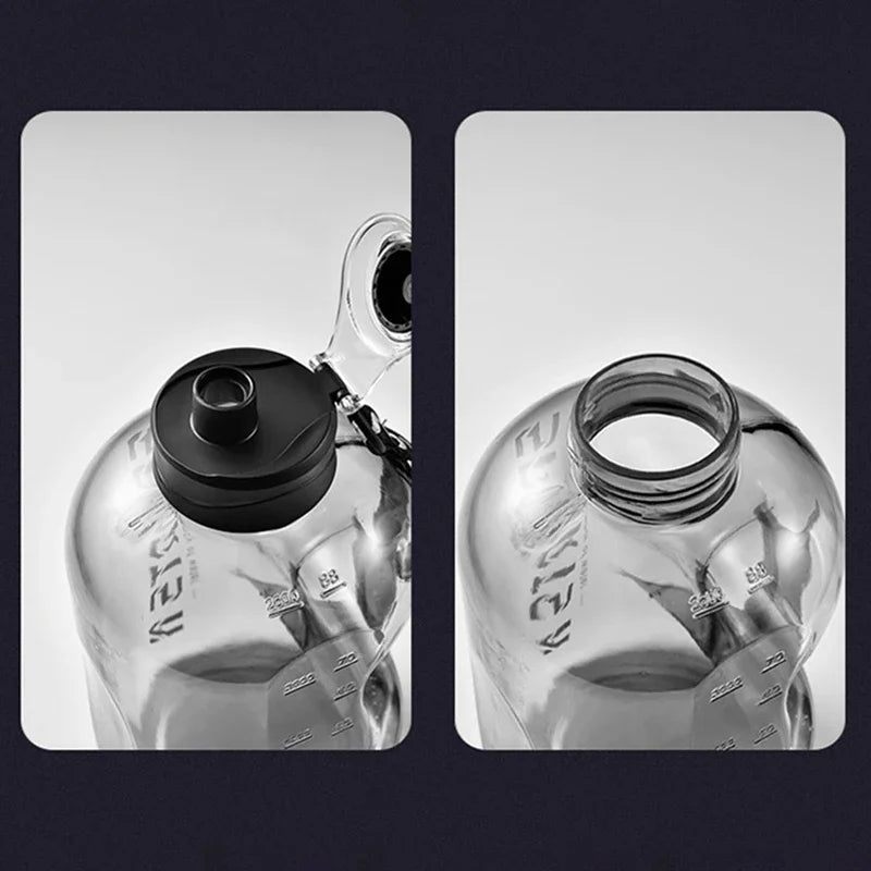 Bouteille d'eau de grande capacité de 2 litres, bouilloire d'eau de sport pour Camping voyage, bouteilles de boisson sans BPA