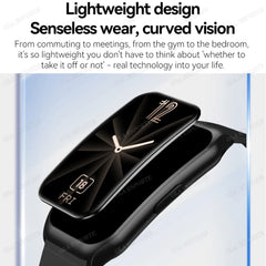 Nouveau écran incurvé montre intelligente 2025 pour montre de santé fréquence cardiaque sang oxygène/pression moniteur de sommeil sport étanche Smartwatch