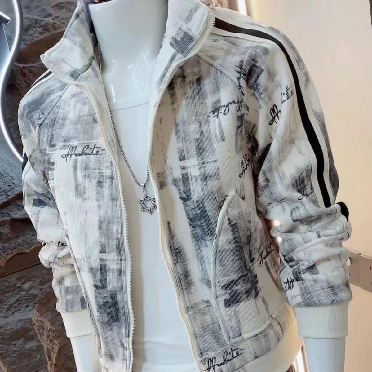 Veste de marque à la mode pour hommes, nouveau modèle rétro décontracté à manches longues, Niche belle