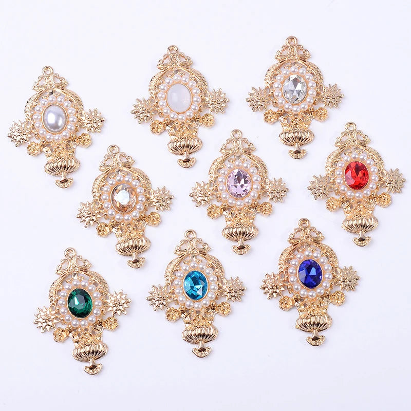 Accessoires de bijoux en alliage de diamant, pendentif de personnalité de mode, accessoires de cheveux de bricolage, matériel de boucles d'oreilles