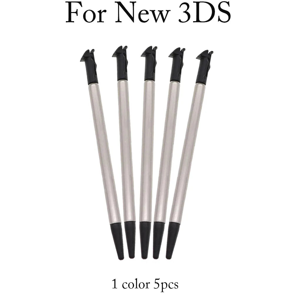 Plastic and metal touchscreen stylus, 1 set, for game consoles, compatible with Nintendo DS, Nintendo DS, Wii U, 2DS, 3DS XL, New 3DS XL, New 2DS XL