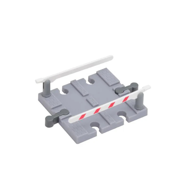 Jouets pour tout-petits, Train en bois, accessoires de voie ferrée, Barricade, scène de piste de plate-forme, jouets Puzzle pour garçons et filles