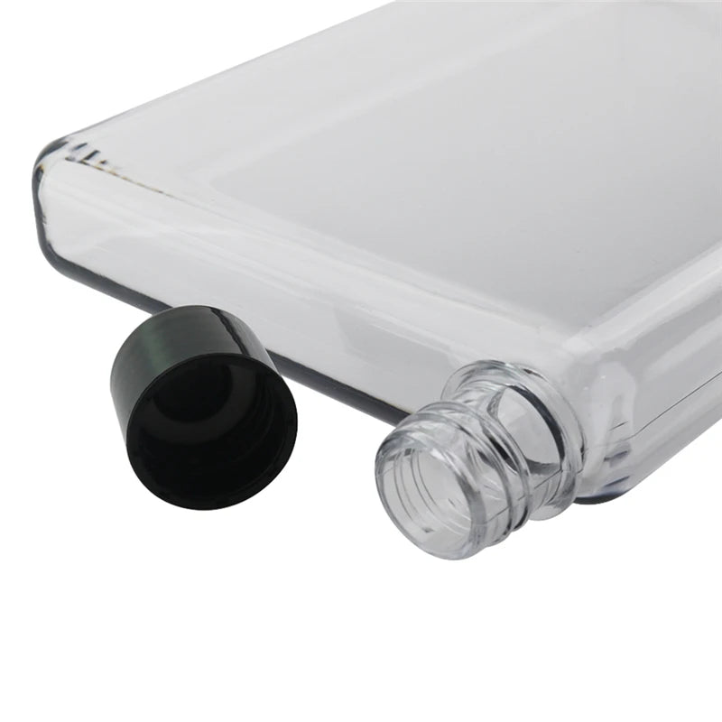 Bouteille d'eau De 750ml, bouteille De sport plate en cristal, verres transparents, bouilloire en plastique, tasse Portable Jarra De Agua
